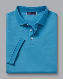 Blue Shirts|Blue<Charles Tyrwhitt Tyrwhitt Pique Polo - Turquoise