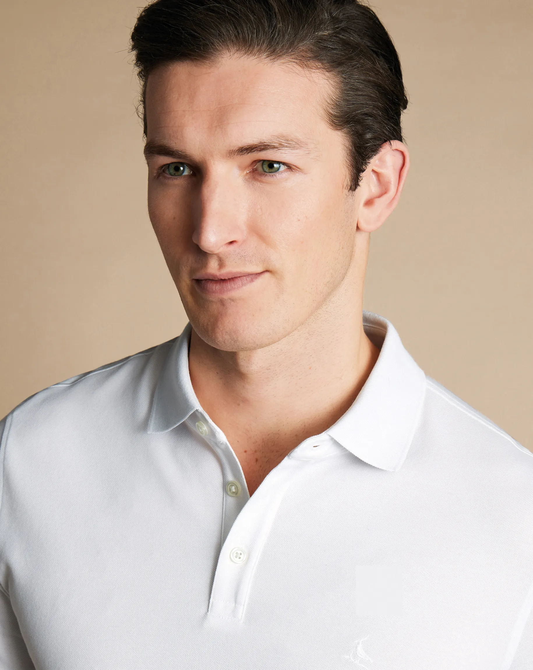 White Shirts|Golf polos<Charles Tyrwhitt Tyrwhitt Pique Polo - White