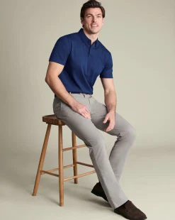 Golf Collection|Chinos<Charles Tyrwhitt Ultimate Non-Iron Chinos - Light Grey