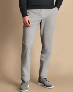 Golf Collection|Chinos<Charles Tyrwhitt Ultimate Non-Iron Chinos - Light Grey