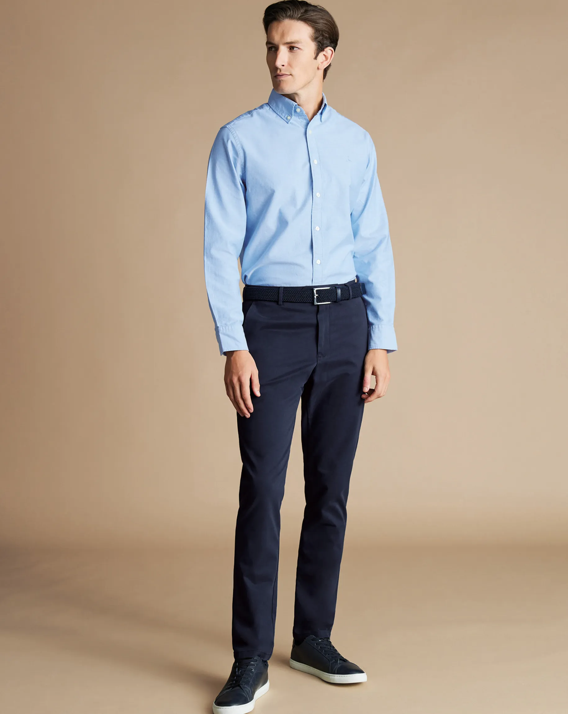 Chinos|Blue Pants<Charles Tyrwhitt Ultimate Non-Iron Chinos - French Navy French Blue