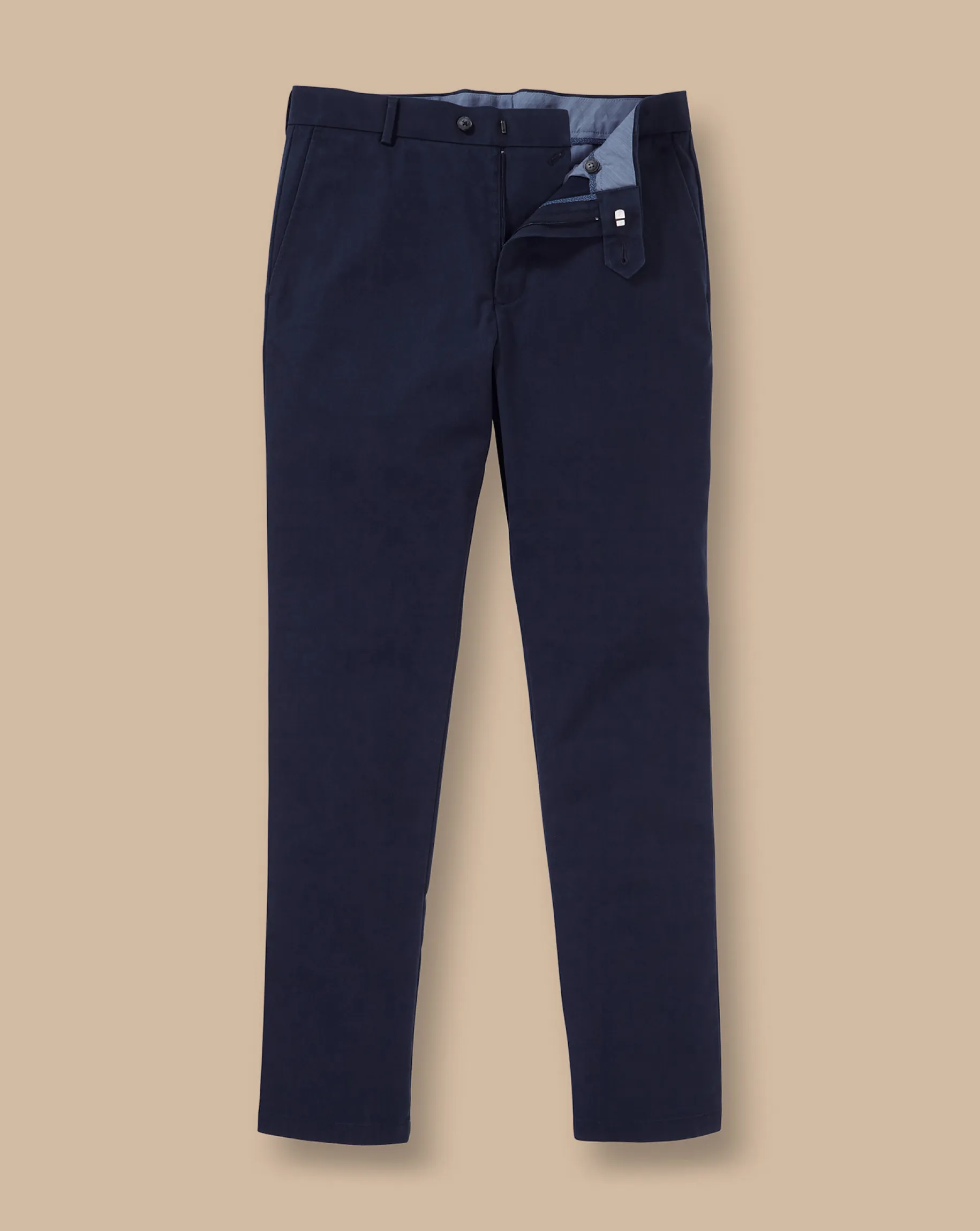 Chinos|Blue Pants<Charles Tyrwhitt Ultimate Non-Iron Chinos - French Navy French Blue