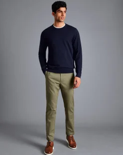 Golf Collection|Chinos<Charles Tyrwhitt Ultimate Non-Iron Chinos - Green Olive