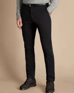 Black Pants|Golf Collection<Charles Tyrwhitt Ultimate Non-Iron Chinos - Black
