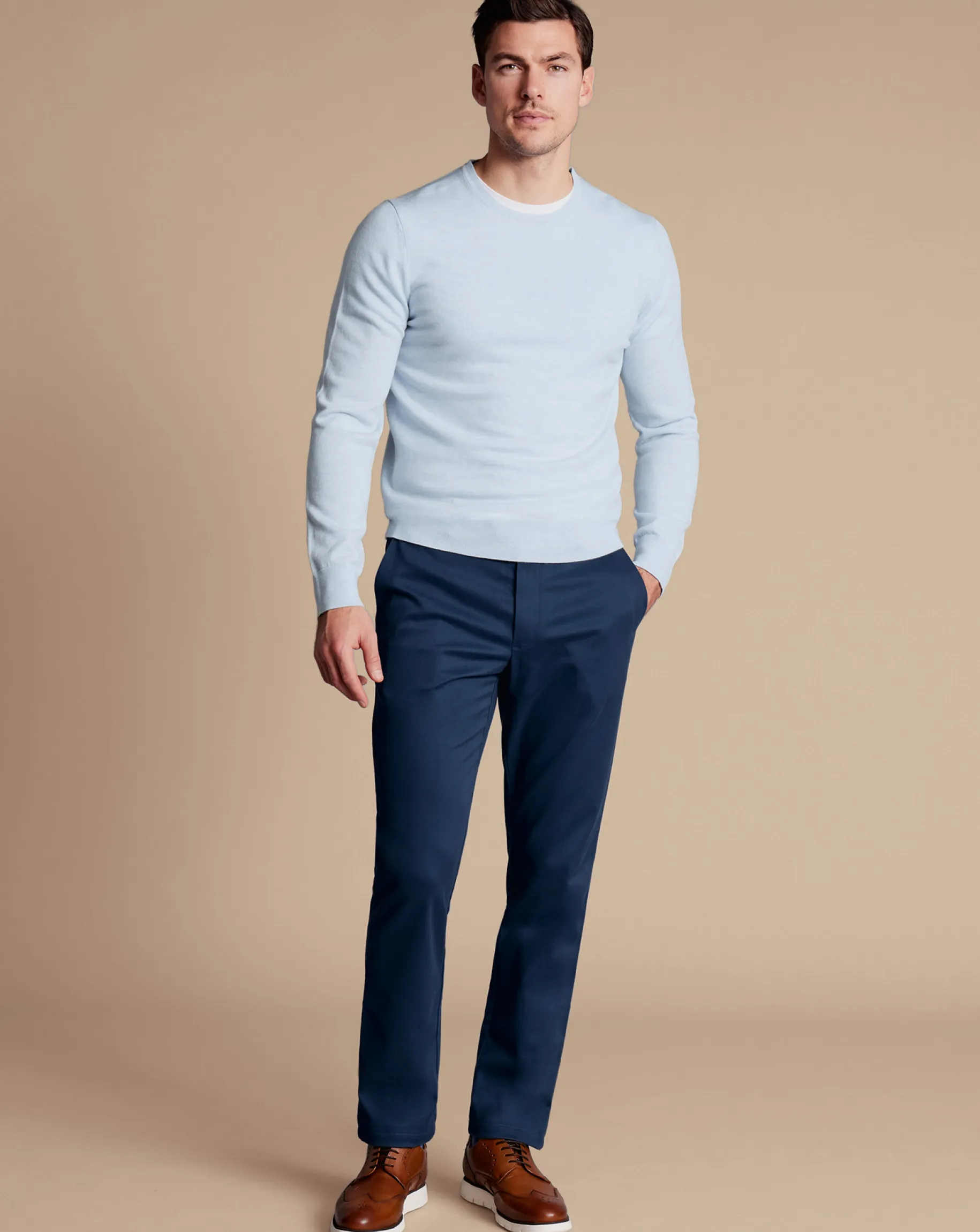 Chinos|Blue Pants<Charles Tyrwhitt Ultimate Non-Iron Chinos - Blue Royal