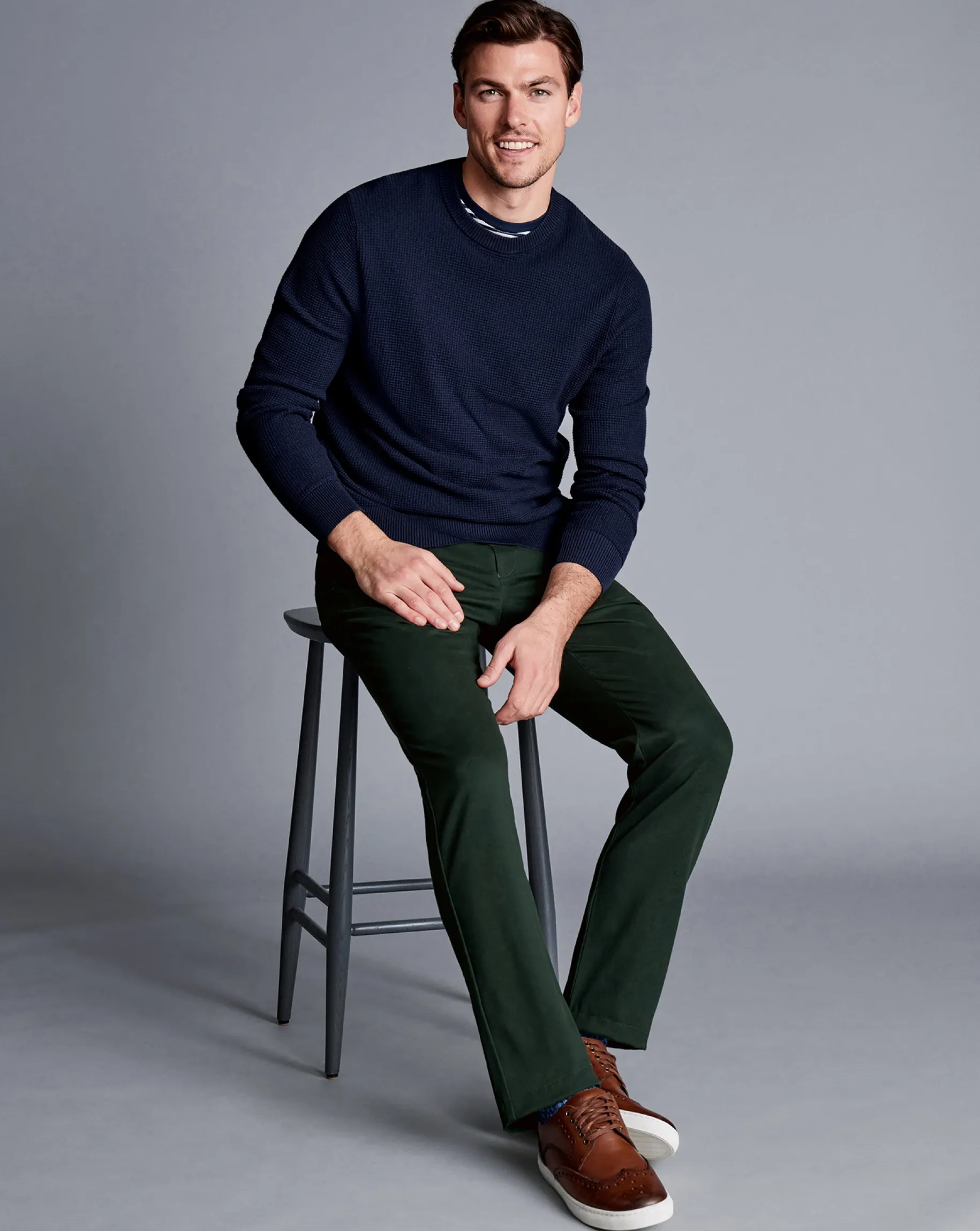 The Ultimate Chino|Pants & Shorts<Charles Tyrwhitt Ultimate Non-Iron Chinos - Green