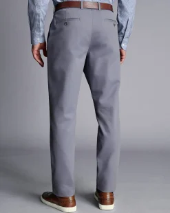 The Ultimate Chino|Pants & Shorts<Charles Tyrwhitt Ultimate Non-Iron Chinos - Heather Blue
