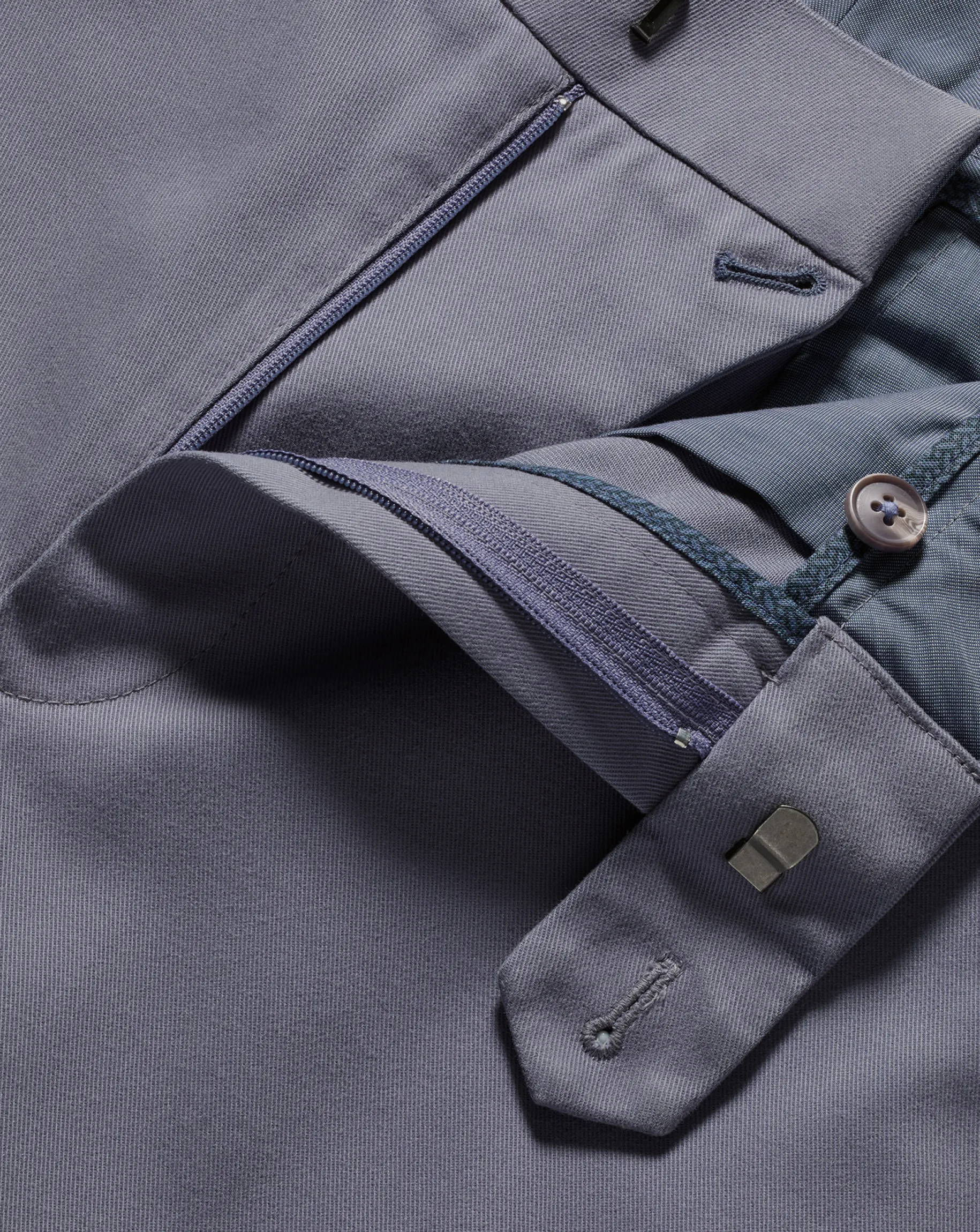The Ultimate Chino|Pants & Shorts<Charles Tyrwhitt Ultimate Non-Iron Chinos - Heather Blue