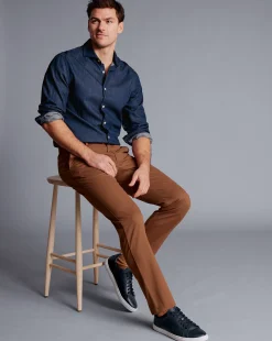 Golf Collection|Pants & Shorts<Charles Tyrwhitt Ultimate Non-Iron Chinos - Toffee