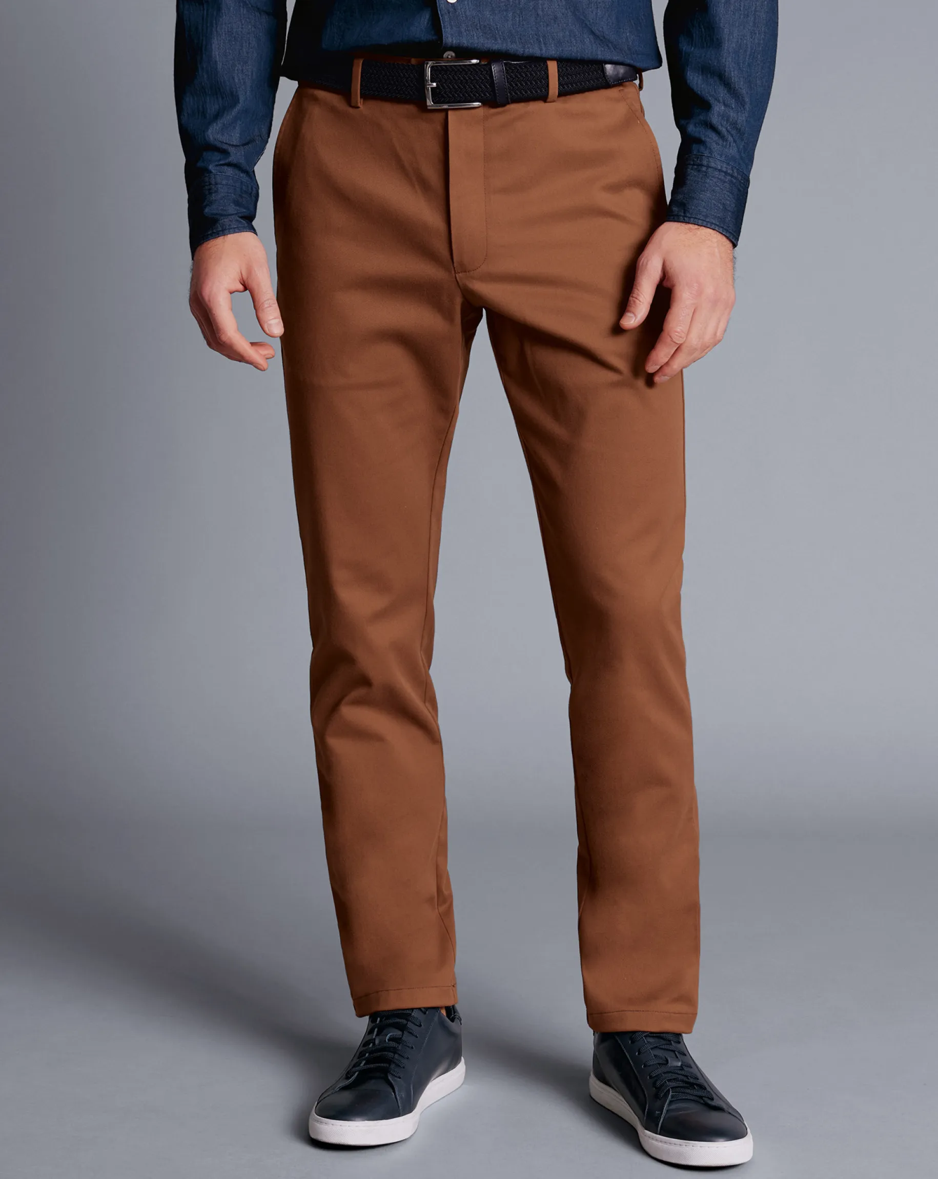 Golf Collection|Pants & Shorts<Charles Tyrwhitt Ultimate Non-Iron Chinos - Toffee
