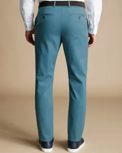 Chinos|Blue Pants<Charles Tyrwhitt Ultimate Non-Iron Chinos - Mid Blue