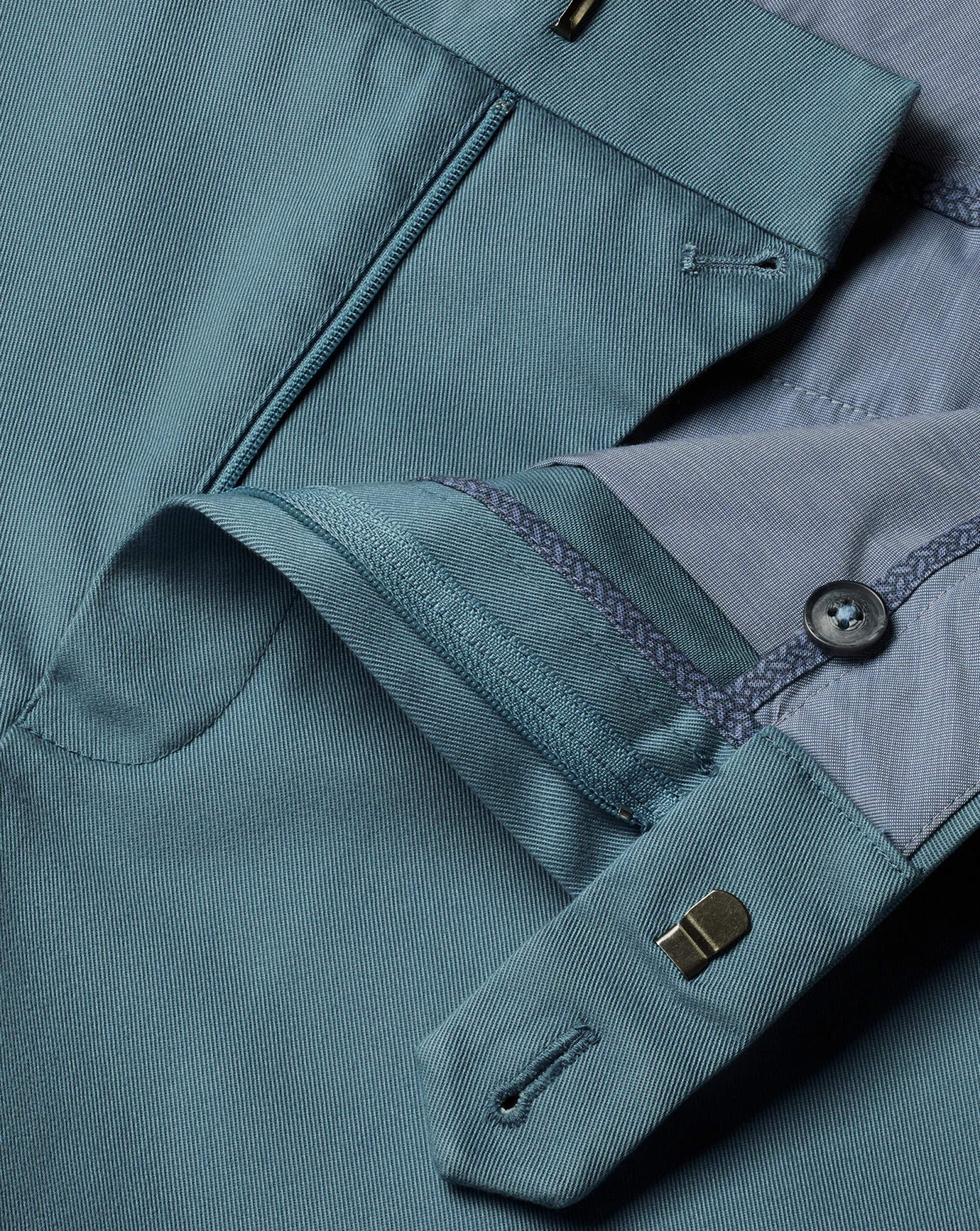 Chinos|Blue Pants<Charles Tyrwhitt Ultimate Non-Iron Chinos - Mid Blue
