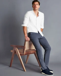 Chinos|Blue Pants<Charles Tyrwhitt Ultimate Non-Iron Chinos - Steel Blue