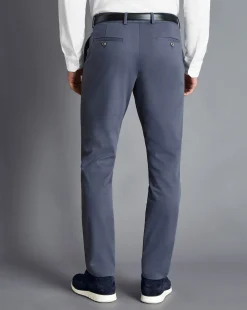 Chinos|Blue Pants<Charles Tyrwhitt Ultimate Non-Iron Chinos - Steel Blue