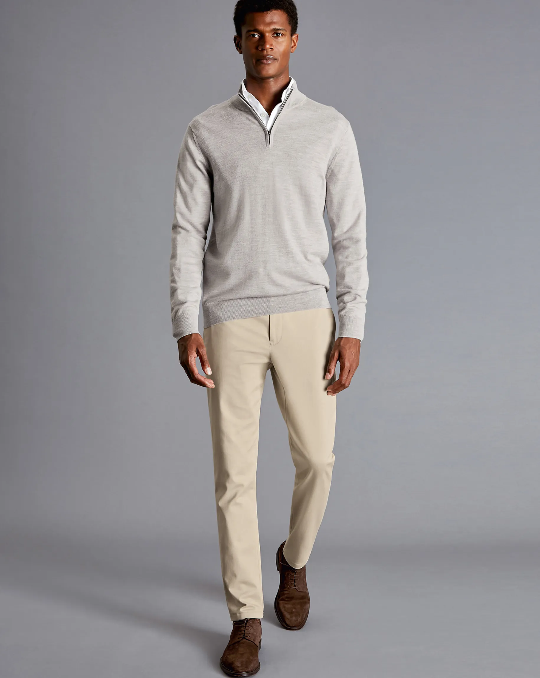 Golf Collection|Races<Charles Tyrwhitt Ultimate Non-Iron Chinos - Stone