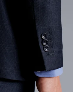 Suit Jackets|Blazers<Charles Tyrwhitt Ultimate Performance Check Suit Jacket - Navy