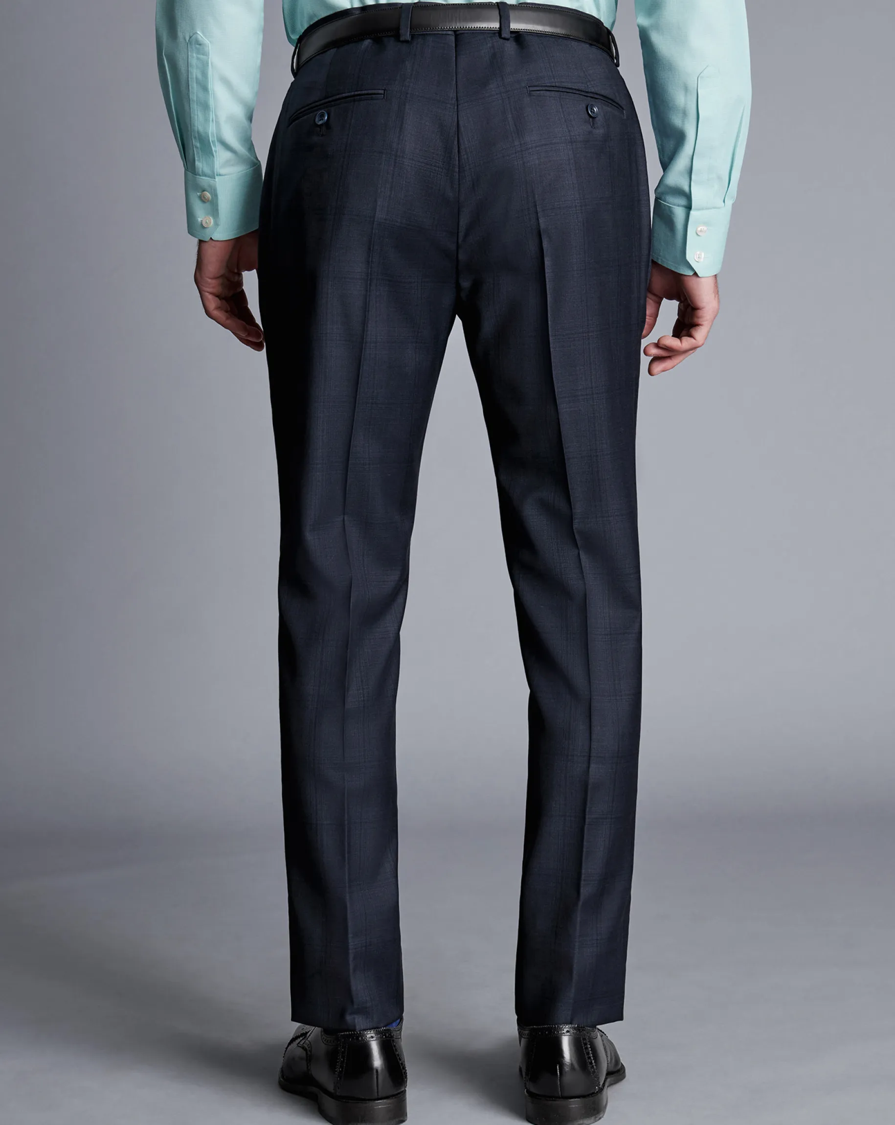 Suit Pants<Charles Tyrwhitt Ultimate Performance Check Suit Pants - Navy