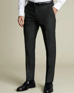 Suit Pants<Charles Tyrwhitt Ultimate Performance End-on-End Suit Pants - Charcoal Grey