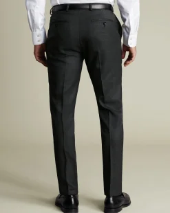 Suit Pants<Charles Tyrwhitt Ultimate Performance End-on-End Suit Pants - Charcoal Grey