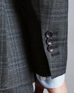 Suit Jackets|Blazers<Charles Tyrwhitt Ultimate Performance Prince of Wales Check Suit Jacket - Steel Blue