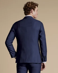 Suit Jackets|Blazers<Charles Tyrwhitt Ultimate Performance Stripe Suit Jacket - French Blue
