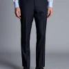 Suit Pants|Pants & Shorts<Charles Tyrwhitt Ultimate Performance Stripe Suit Pants - Navy