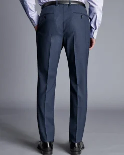 Suit Pants|Pants & Shorts<Charles Tyrwhitt Ultimate Performance Suit Pants - Heather Blue