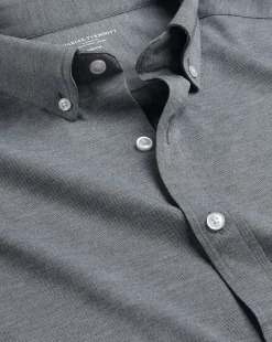 Casual Shirts|Non-Iron Shirts<Charles Tyrwhitt 4-Way Stretch Jersey Shirt - Flint Grey