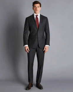 Suit Jackets|Blazers<Charles Tyrwhitt Windowpane Check Suit Jacket - Charcoal Grey