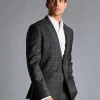 Suit Jackets|Blazers<Charles Tyrwhitt Windowpane Check Suit Jacket - Grey