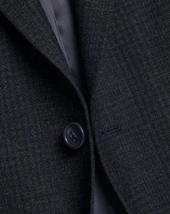 Coats & Jackets|Blazers<Charles Tyrwhitt Wool Check Jacket - Denim Blue
