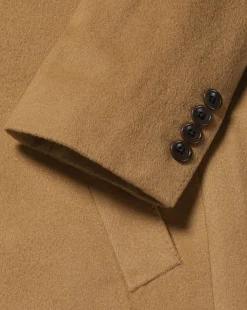 Coats|Brown<Charles Tyrwhitt Wool Overcoat - Camel