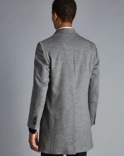 Coats & Jackets<Charles Tyrwhitt Wool Overcoat - Grey