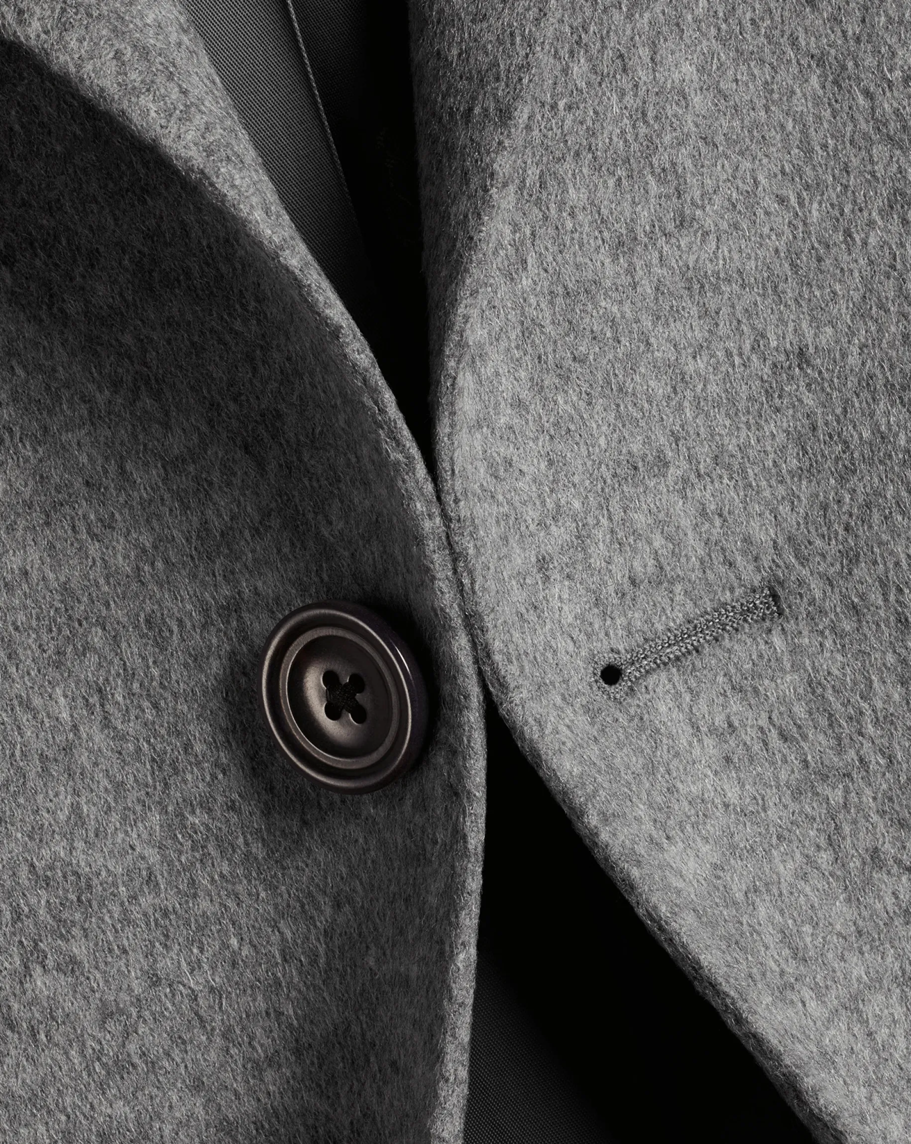 Coats<Charles Tyrwhitt Wool Overcoat - Light Grey