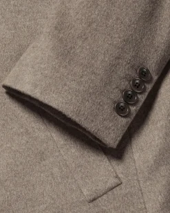 Coats|Brown<Charles Tyrwhitt Wool Overcoat - Oatmeal