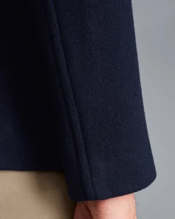 Seasonal Looks|Coats<Charles Tyrwhitt Wool Peacoat - Navy