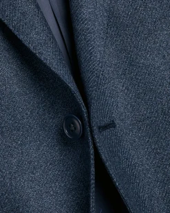 Coats & Jackets|Blazers<Charles Tyrwhitt Wool Silk Texture Jacket - Ocean Blue