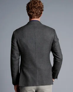 Coats & Jackets|Blazers<Charles Tyrwhitt Wool Texture Jacket - Grey