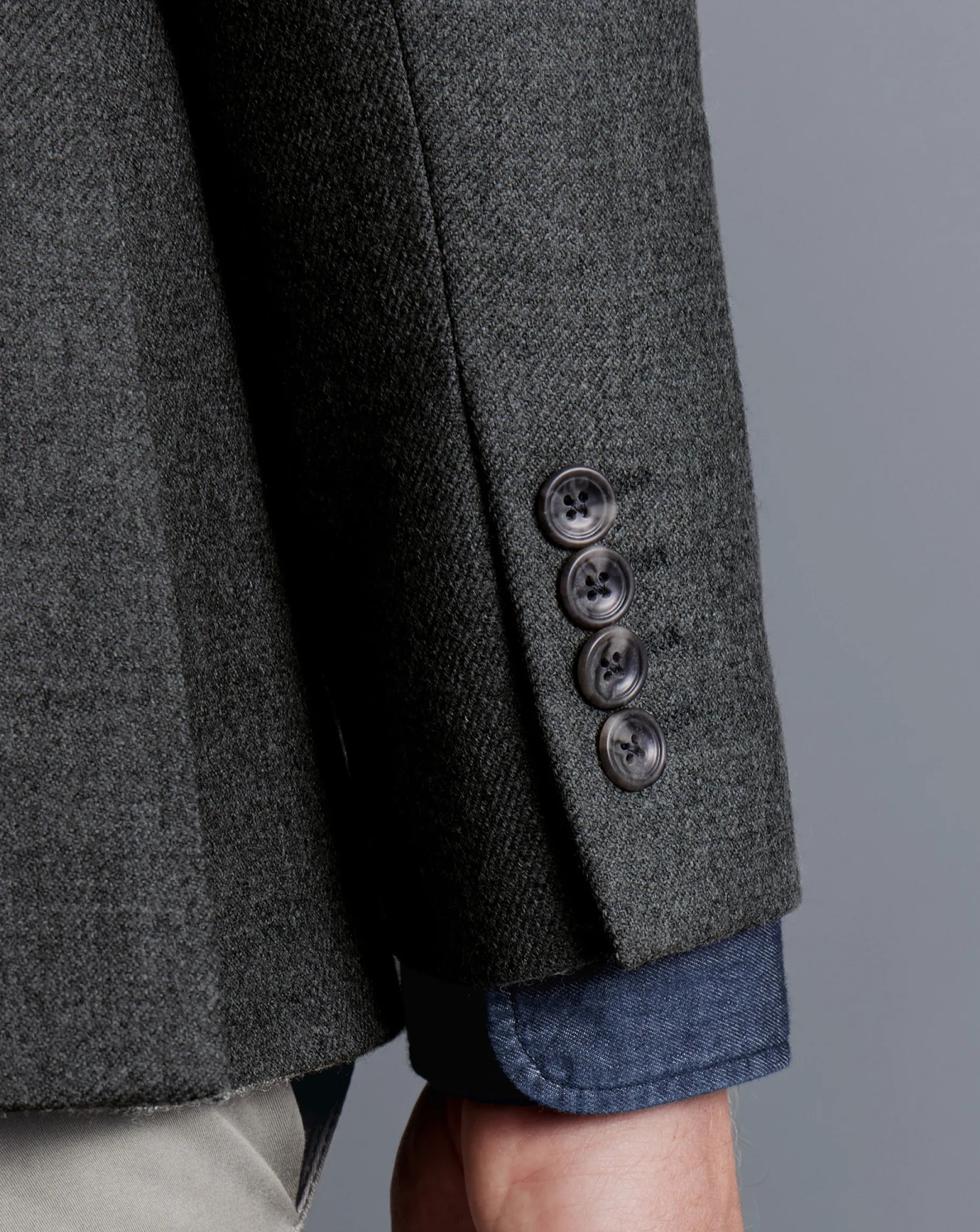 Coats & Jackets|Blazers<Charles Tyrwhitt Wool Texture Jacket - Grey